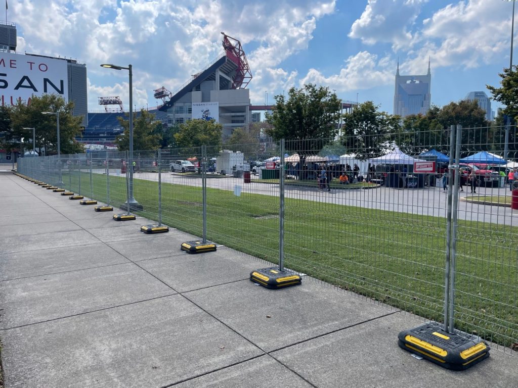 Special Event Fence Rental for AGC’s 2021 BBQ in Red Shoes